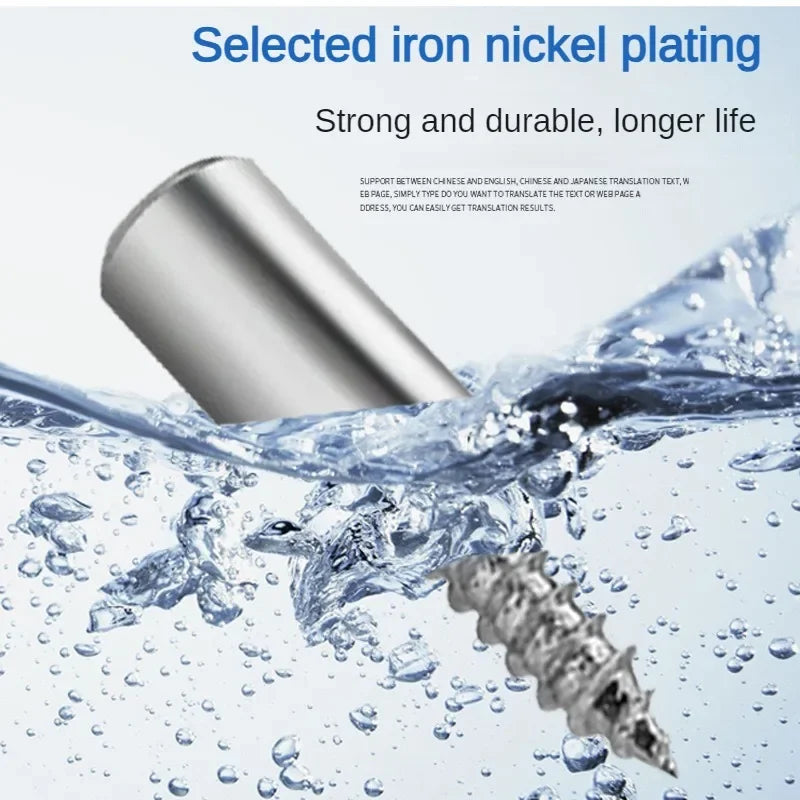 Self-Tapping Screw Shelf Partition Bracket Set | 10/15/25 Pcs
