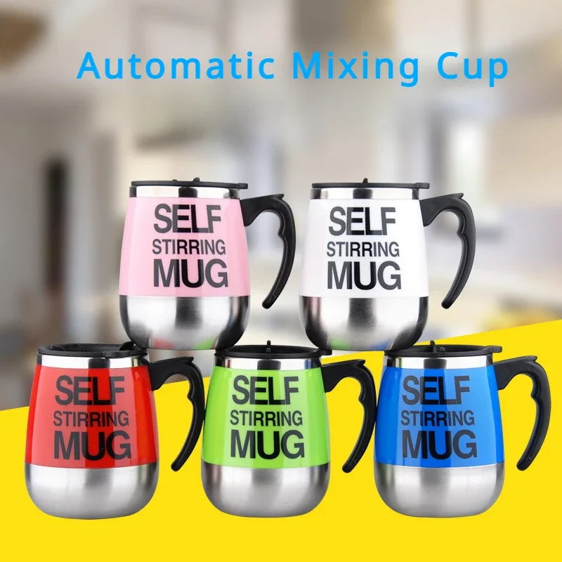 Self-Stirring Coffee Mug | 304 Stainless Steel Magnetic Cup