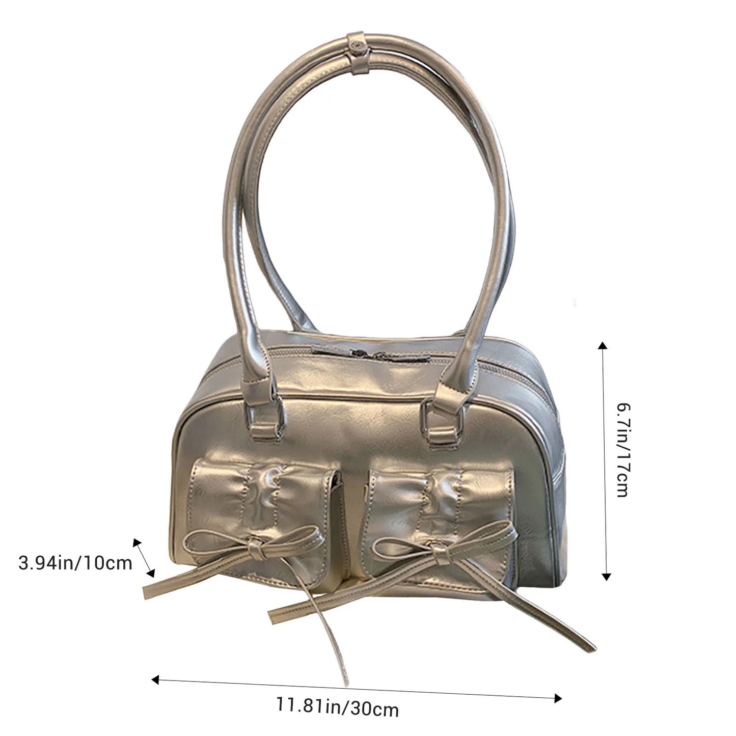 Ladies Elegant PU Shoulder Bag Fine Workmanship and Temperamental Handbag Exquisite Gift for Ladies Birthday Peaceful Pleasures Health and Wellness
