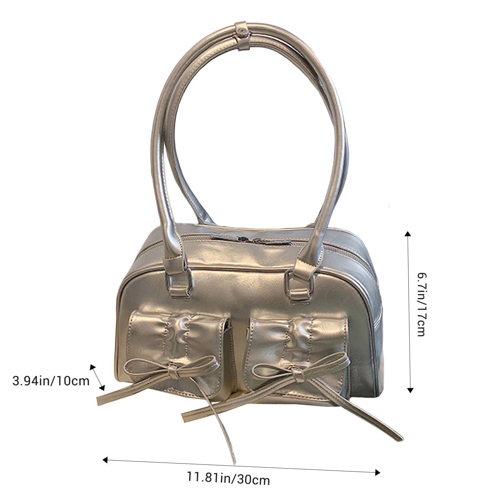 Ladies Elegant PU Shoulder Bag Fine Workmanship and Temperamental Handbag Exquisite Gift for Ladies Birthday Peaceful Pleasures Health and Wellness