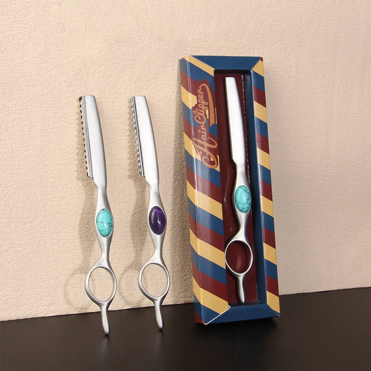 Professional Sharp Barber Razor Blade Purple Dragon Hair Razors Cut Hair Cutting Thinning Knife Salon Tools Peaceful Pleasures Health and Wellness