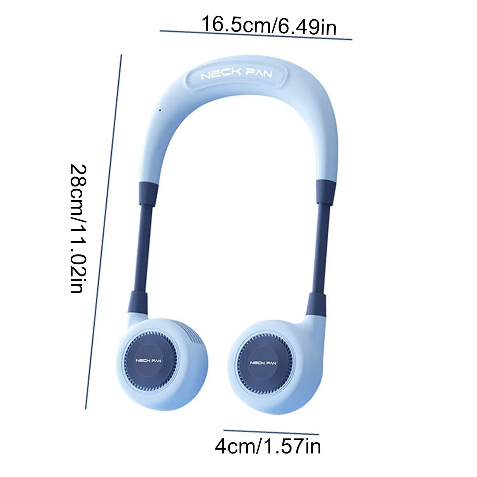 Neck Fans That Blow Cold Air Portable Bladeless USB Personal Fan Adjustable Personal Cooling Device For Car Classroom Indoor Peaceful Pleasures Health and Wellness