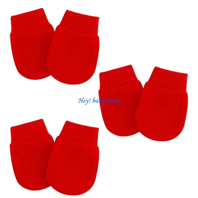 Baby Anti-Scratch Mittens | Newborn Face Protection Gloves 3-Pack
