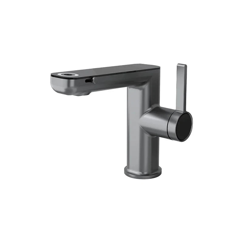 LED Digital Temperature Display Basin Faucet | Hot & Cold Mixer