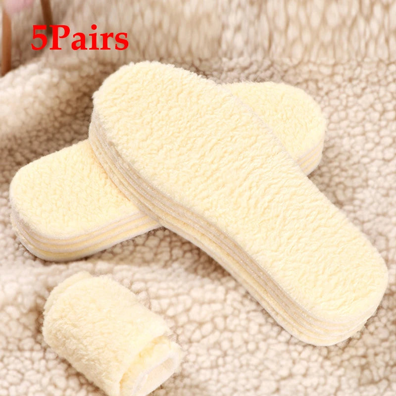 Kids Thermal Fleece Insoles | Warm Cuttable Winter Shoe Pads