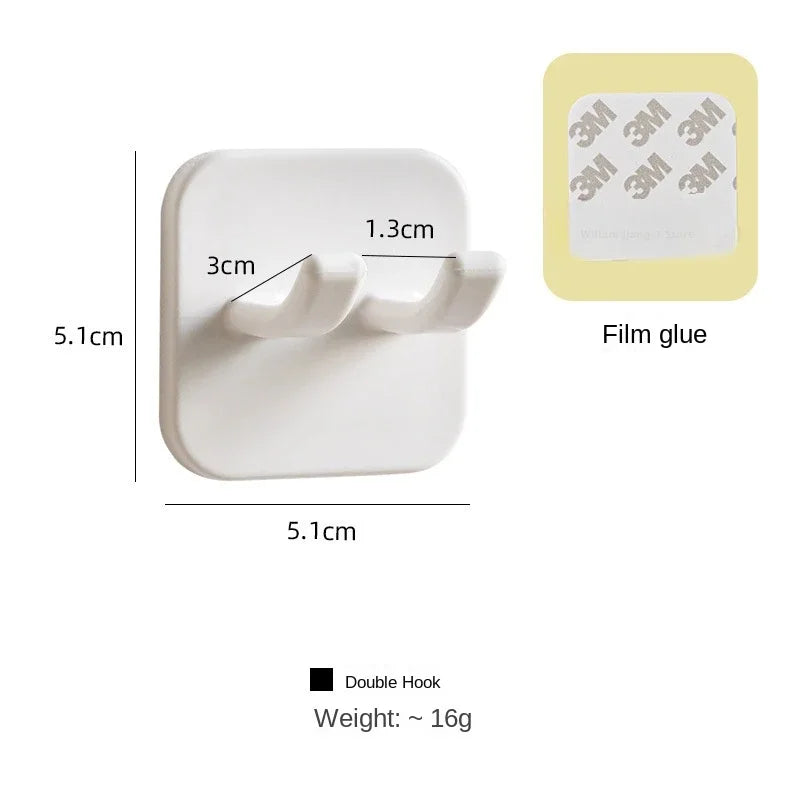 Flush-Free Wall Organizer Hooks – Plug & Cable Storage 1–5 PCS Wall Organizer Hooks Peaceful Pleasures Health and Wellness