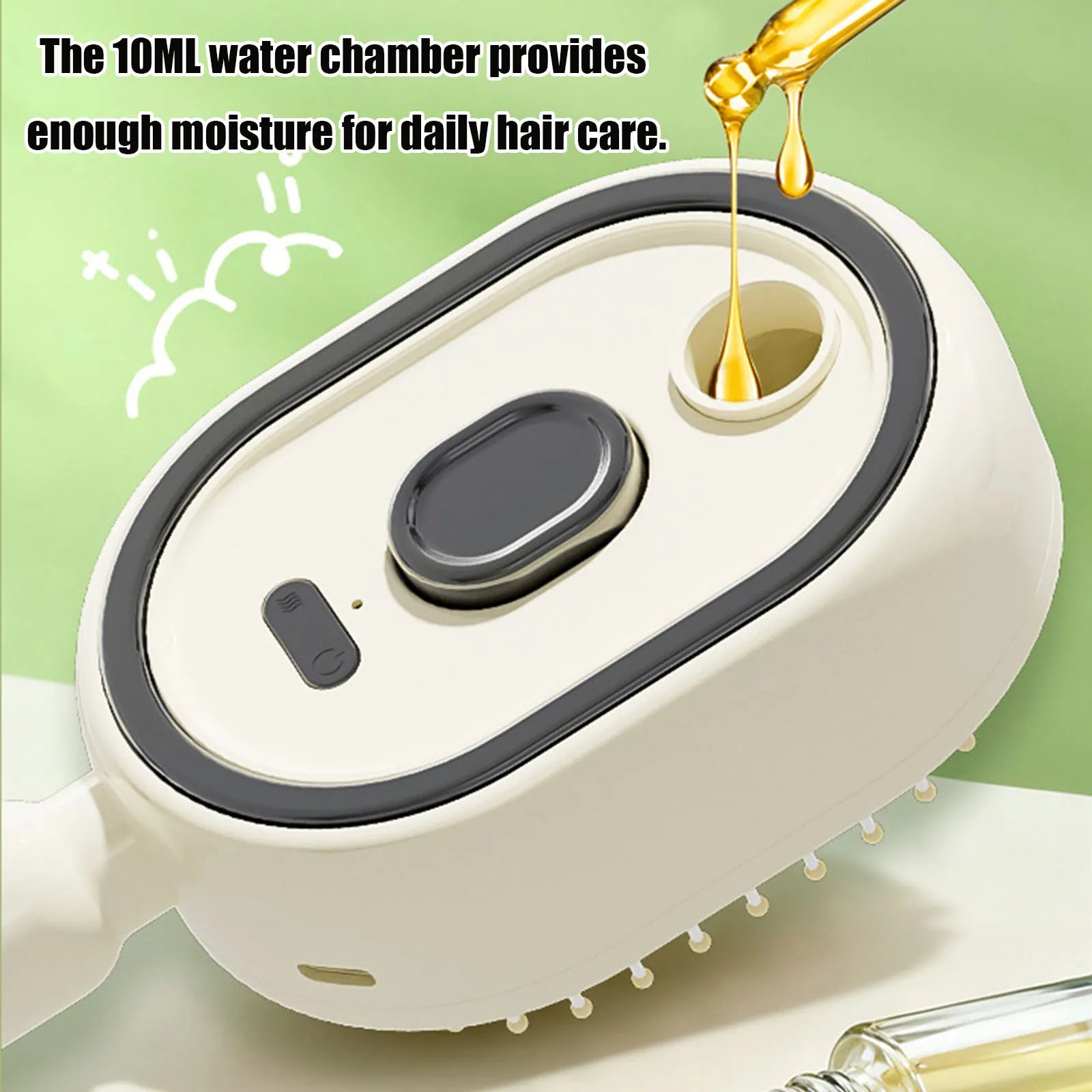 Electric Steam Brush with Water Spray Wet Electrics Hairbrush USB-C Charging for Detangling Smoothing Styling & Frizz Control Peaceful Pleasures Health and Wellness