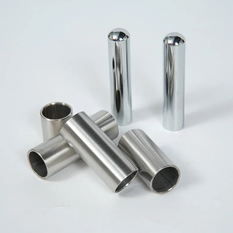 Metal Electric Wood Guitar Slider Stainless Steel Finger Cover Hollow