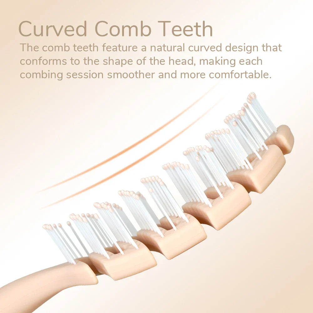 Creamy Hollow Wave Hair Brush – Vent Design & Round-Tip Bristles