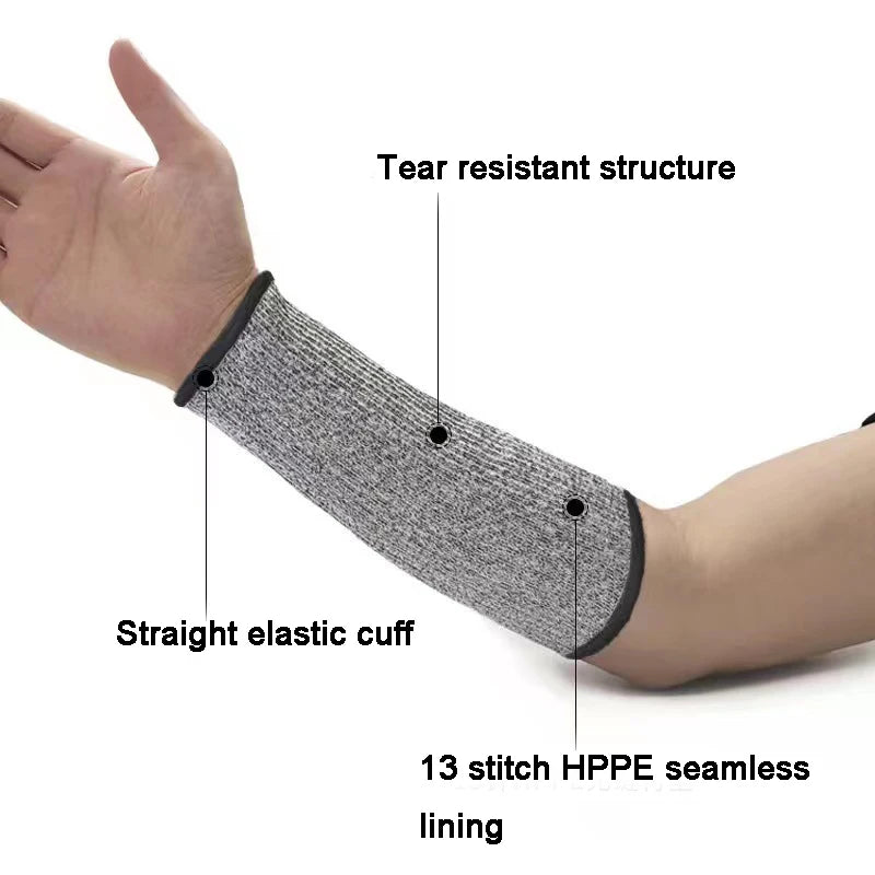 HPPE Cut-Resistant Arm Sleeve | Grade 5 Industrial Armguard