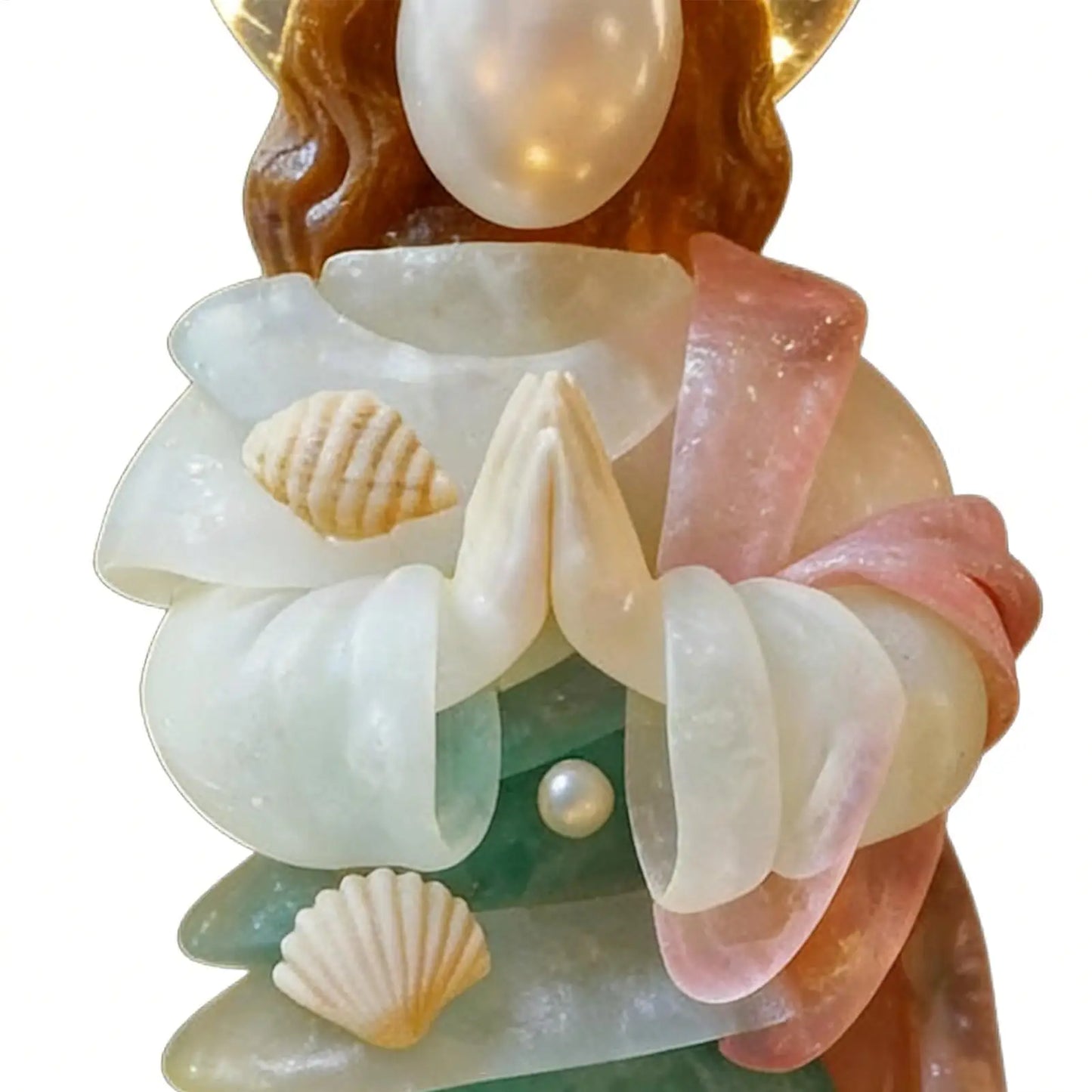 Jesus Christmas Decor 2D Acrylic 2 Pieces Religious Pendant Jesus Christmas Ornaments Holiday Decor for Indoor Outdoor Wall Peaceful Pleasures Health and Wellness