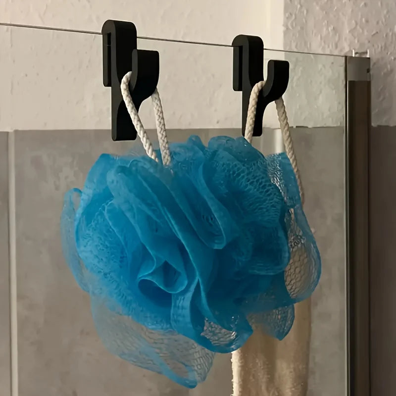 3D Shower Door Towel Hook Glass Doors Bathroom Hanger Clothes