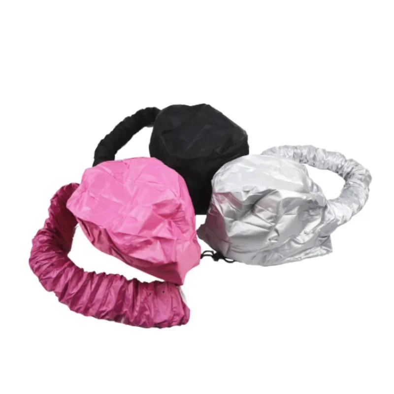 2pcs Portable Adjustable Soft Hair Drying Cap Bonnet Hood Hat for Women, Home & Hairdressing Salon Supply, Peaceful Pleasures Health and Wellness