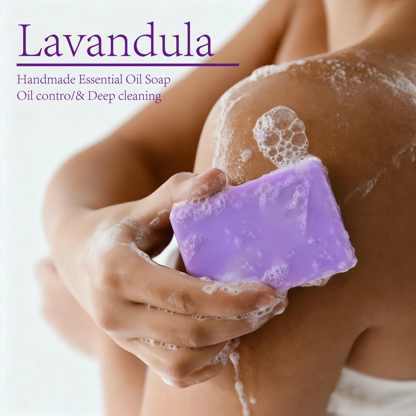 Lavender Essential Oil Handmade Cold Process Soap Bar | YURHERSU