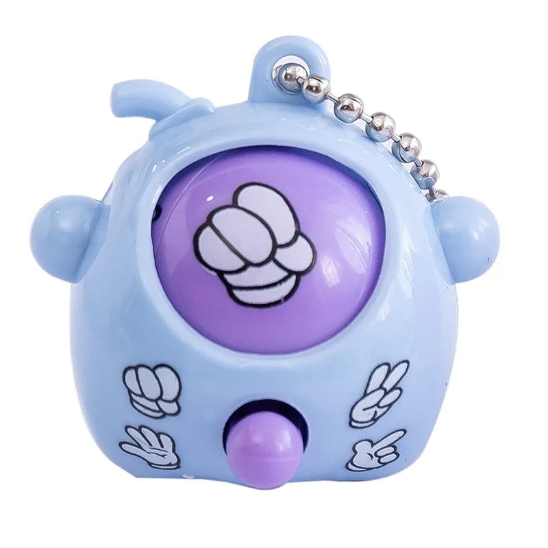 Mini Rock Paper Scissors Egg Keychain Novelty Funny Guessing Game Toy Keyring Key Holder Gifts for Women Men Kids Party Fun Toy Peaceful Pleasures Health and Wellness