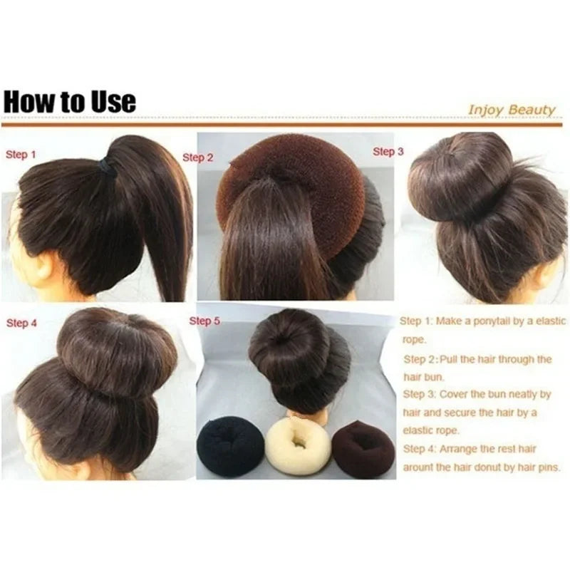 Large Fluffy Ball Donut Princess Hairstyle Headwear Personalized