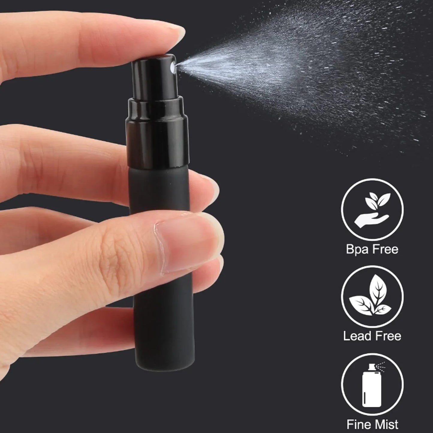 Mini Glass Perfume Refill Bottle 5ml/10ml | Travel Vial Perfume Refill Bottle Peaceful Pleasures Health and Wellness