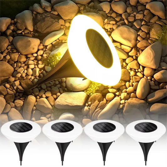 10-Pack Solar Outdoor Path Lights – IP65 Waterproof Spike Lamps Solar Pathway Lights Peaceful Pleasures Health and Wellness