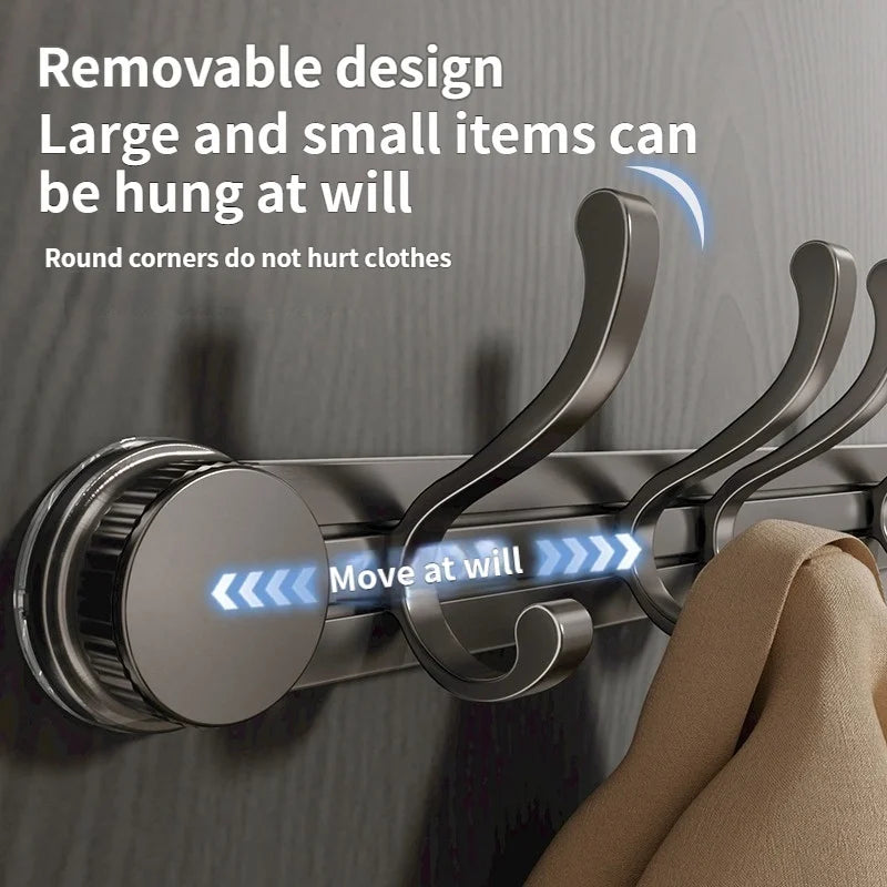 No-Drill Suction Cup Wall Hooks – Aluminum Set of 7 | Kitchen & Bath