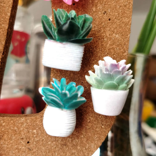 Cute Succulent Push Pins Resin Photo Wall Thumbtacks Plant Pots Home Peaceful Pleasures Health and Wellness