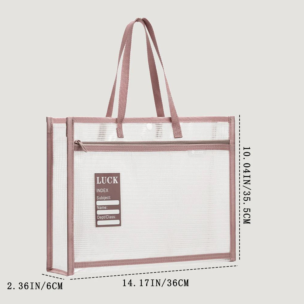 A4 Three-dimensional Subject Classification File Bag Thickened Zipper