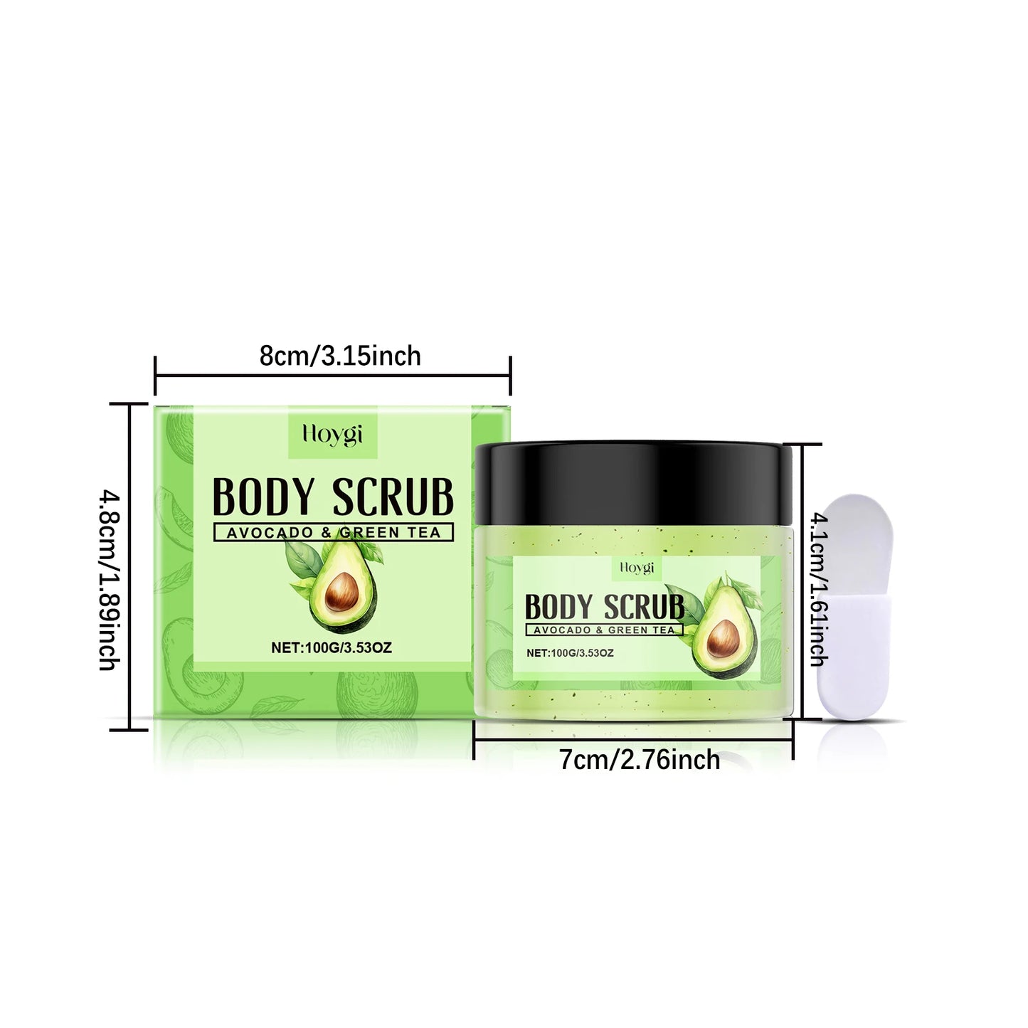 Matcha Body Scrub – Exfoliating Pore Cleanser & Skin Smoother