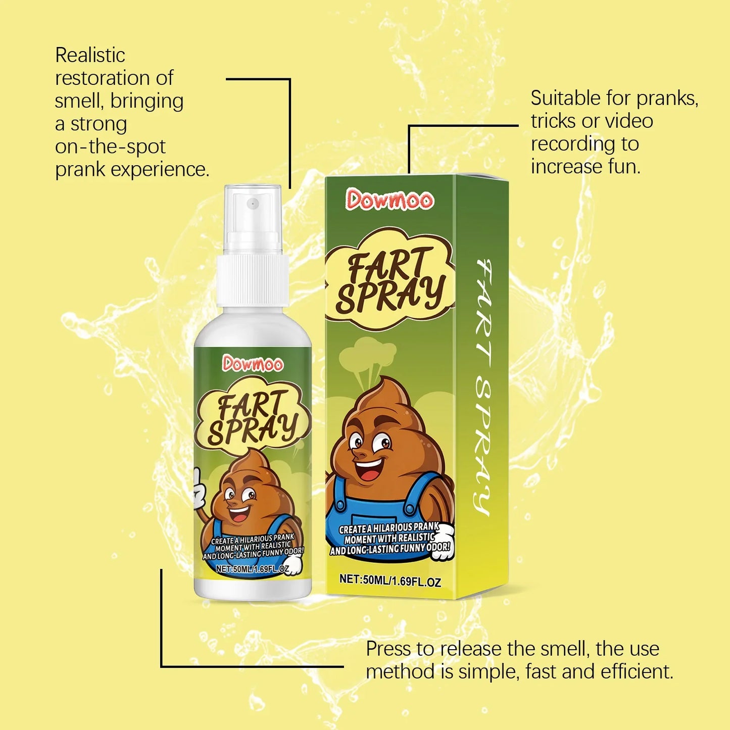 Stinky Fart Spray Prank Gag Gift – 50ml Party Joke Toy