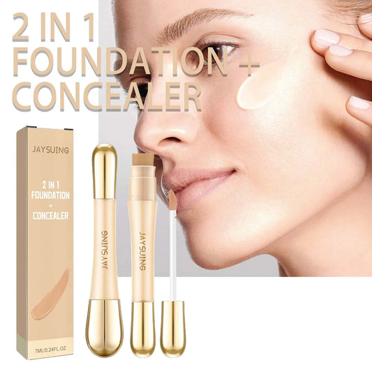 Jaysuing 2-in-1 Double Head Concealer – Waterproof, 7ml Concealer Oasis Select