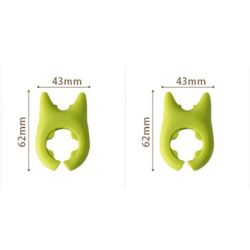 Creative Integrated Devil with Non Perforated Kitchen Stir Fry Vegetable Anti Scalding and Overflow Pot Shovel Storage Rack Peaceful Pleasures Health and Wellness green 2PCS