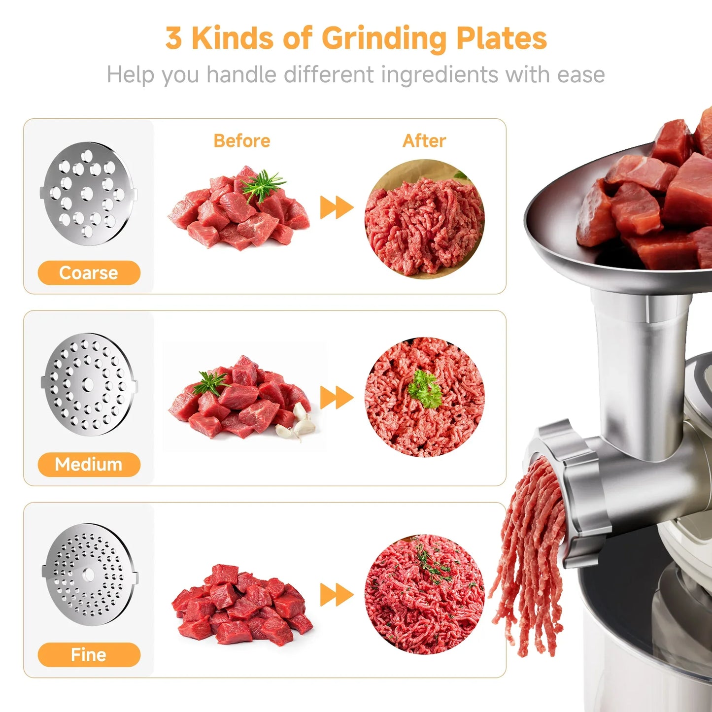 BioloMix 7L Stand Mixer – 1200W DC Motor, 11 Speeds, Dough Hook & Meat Grinder Kitchen Appliance Peaceful Pleasures Health and Wellness