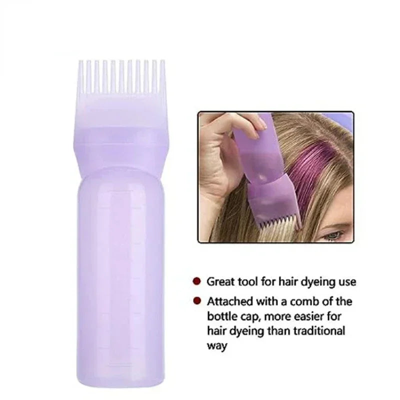 4 Colors Hair Dye Applicator Brush Bottles Dyeing Shampoo Bottle Oil Comb Hair Dye Bottle Applicator Hair Coloring Styling Tool Peaceful Pleasures Health and Wellness
