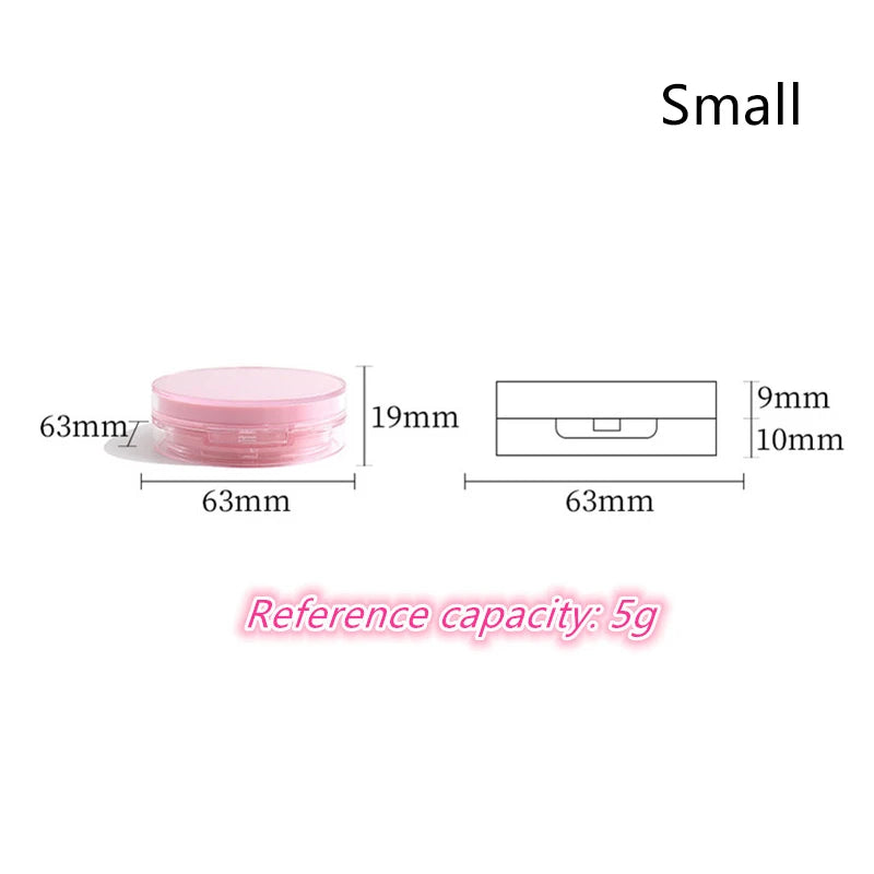 Mini Air Cushion Foundation DIY Box Empty Puff Box With Mirror For BB Cream Cosmetic Container With Sponge Makeup Skin Care Tool Peaceful Pleasures Health and Wellness Small