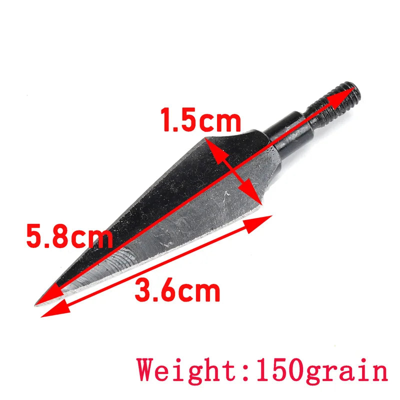 Carbon Steel Arrowheads Archery Broadheads Hunting Arrow Heads Tips