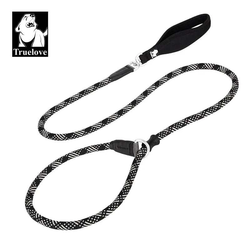 Truelove Slip Lead Training Leash for Dogs – TLL2575 Peaceful Pleasures Health and Wellness Black L China Mainland