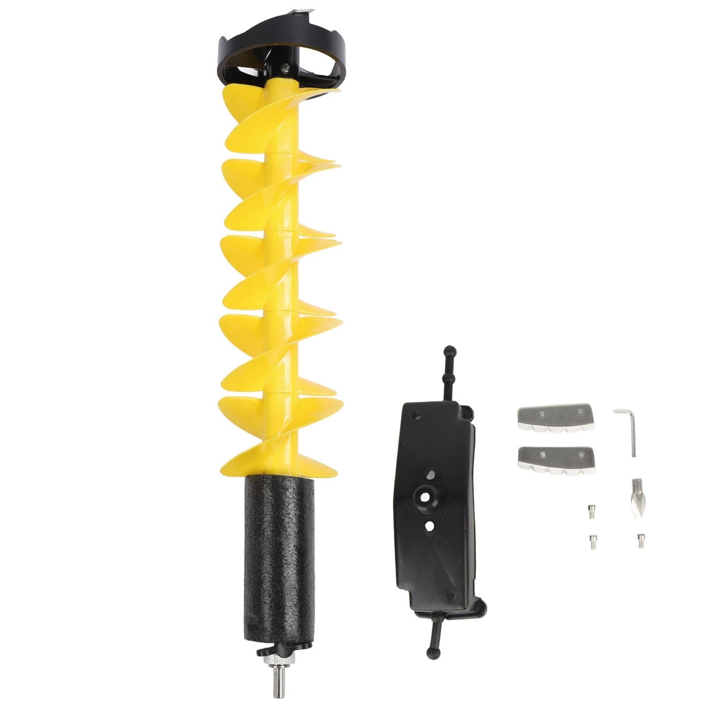 Ice Drill Auger Ice Drill Bit Ice Auger 6 Inch Diameter 28 Inch Length Electric Ice Fishing Auger Drill Bit with Floating Device Peaceful Pleasures Health and Wellness A 6in Diameter