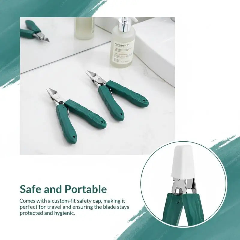 Slant Edge Nail Trimmer Toenail Nail Scissors Wide Opening Anti-Splash Stainless Steel Professional Ingrown Toenail Tools Peaceful Pleasures Health and Wellness