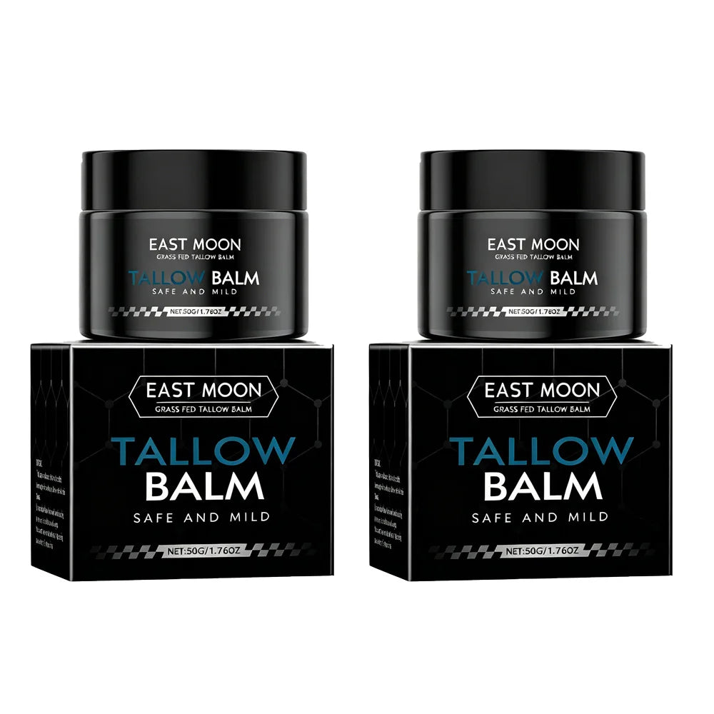Men's Tallow Balm Firming Fade Fine Lines Anti Wrinkle Moisturizing Non-Greasy Brighten Skin Facial Care Skin Face Cream Peaceful Pleasures Health and Wellness 2pcs