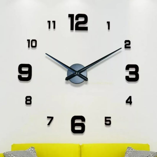 3D DIY Mirror Wall Clock 40cm – Frameless Modern Acrylic Decor DIY Mirror Wall Clock Peaceful Pleasures Health and Wellness