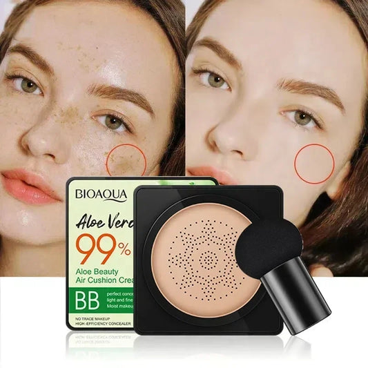 Aloe Air Cushion CC Cream – Brightening Concealer Foundation Air Cushion Foundation Peaceful Pleasures Health and Wellness