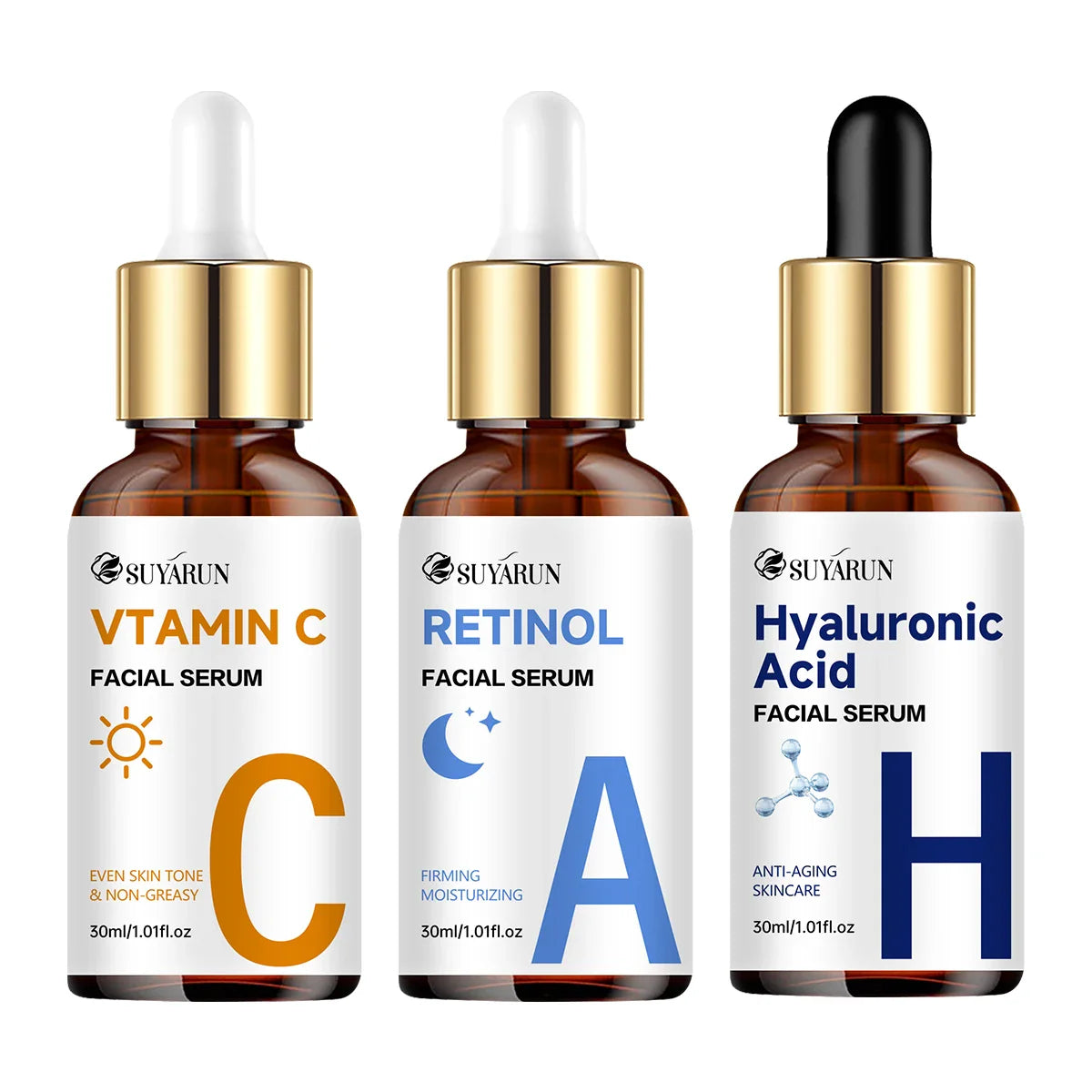 SUYARUN Vitamin C + Retinol + Hyaluronic Acid Serum Duo