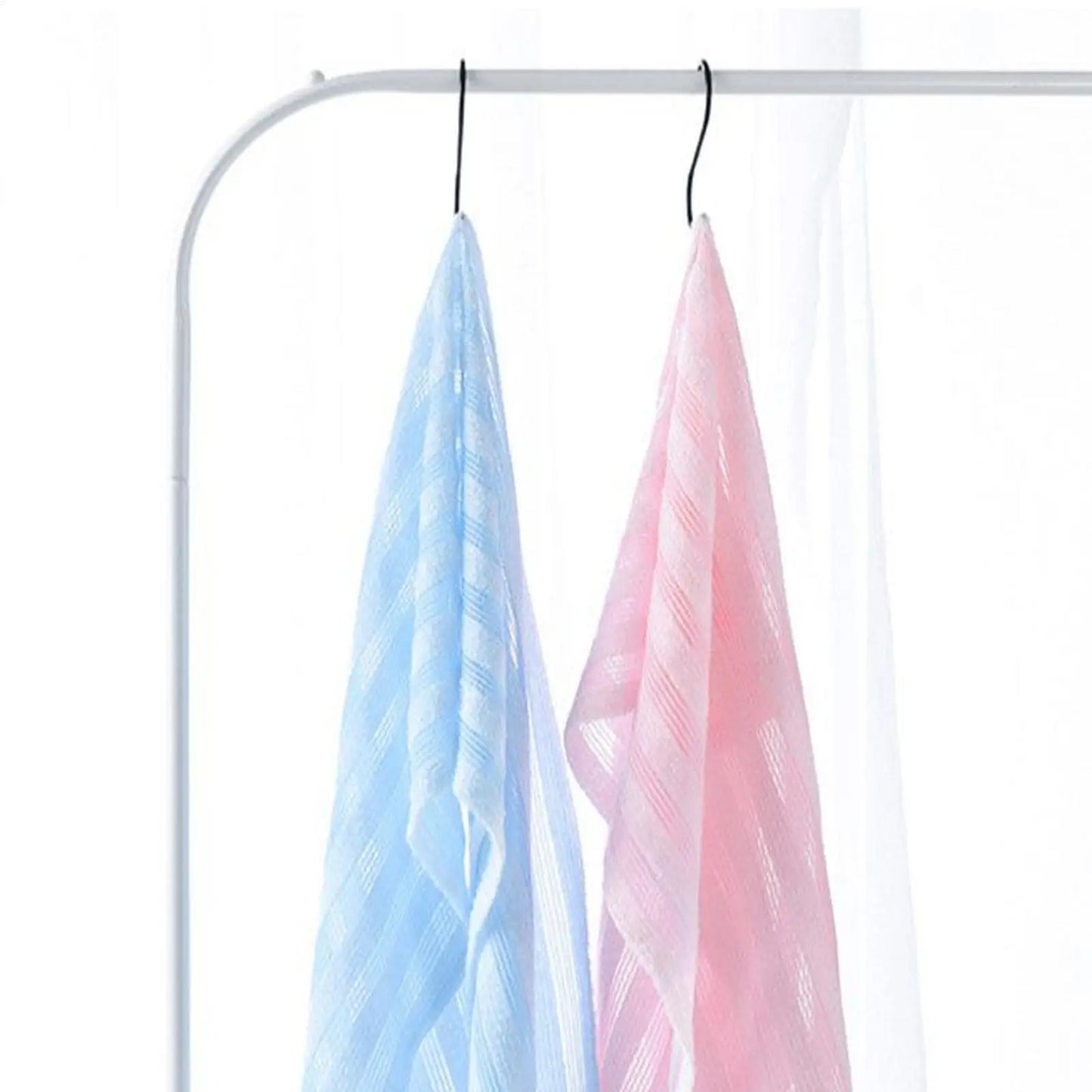 Exfoliating Back Scrubber Towel – Dual-Texture Body Bath Cloth