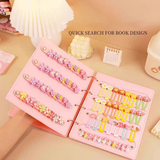 Hair Bows Organizer Book | Large Capacity Clip & Headband Holder Hair Accessory Organizer Peaceful Pleasures Health and Wellness