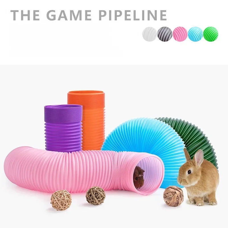 Telescopic Tunnel Toy for Hamsters, Guinea Pigs & Small Pets