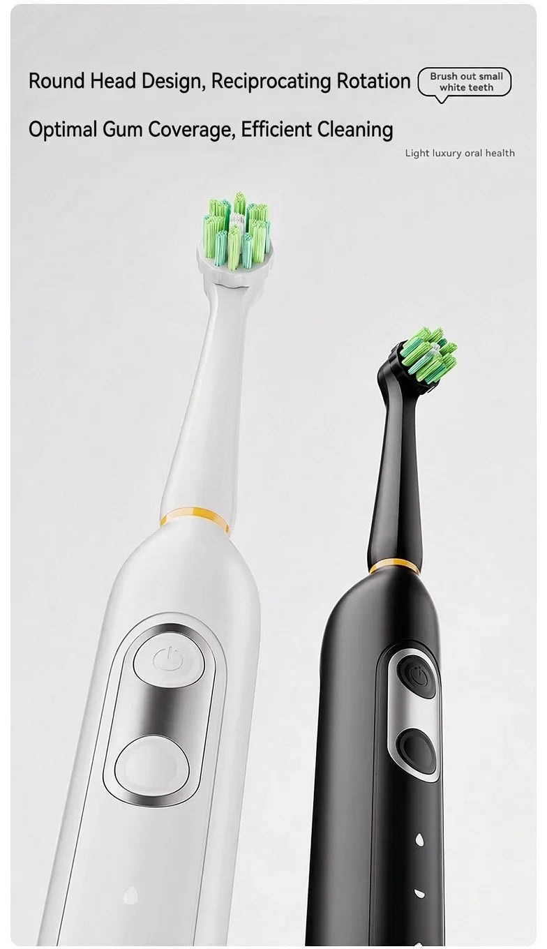 Rechargeable Electric Toothbrush – 3 Modes, Whitening, Travel