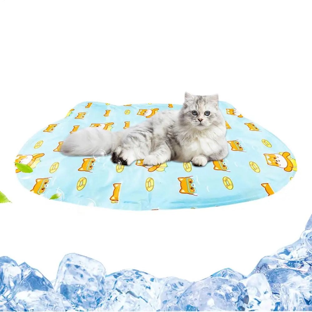 Cat Cooling Mat Summer Dog Resting Pad Gel Filled Kitten Cooling Mat For Indoor Living Room Bedroom Windowsill Road Trip Peaceful Pleasures Health and Wellness A China Mainland