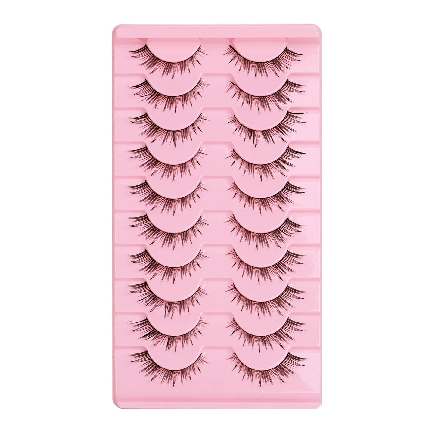 3D Fluffy False Eyelashes – 10 Pairs Full Strip Lashes