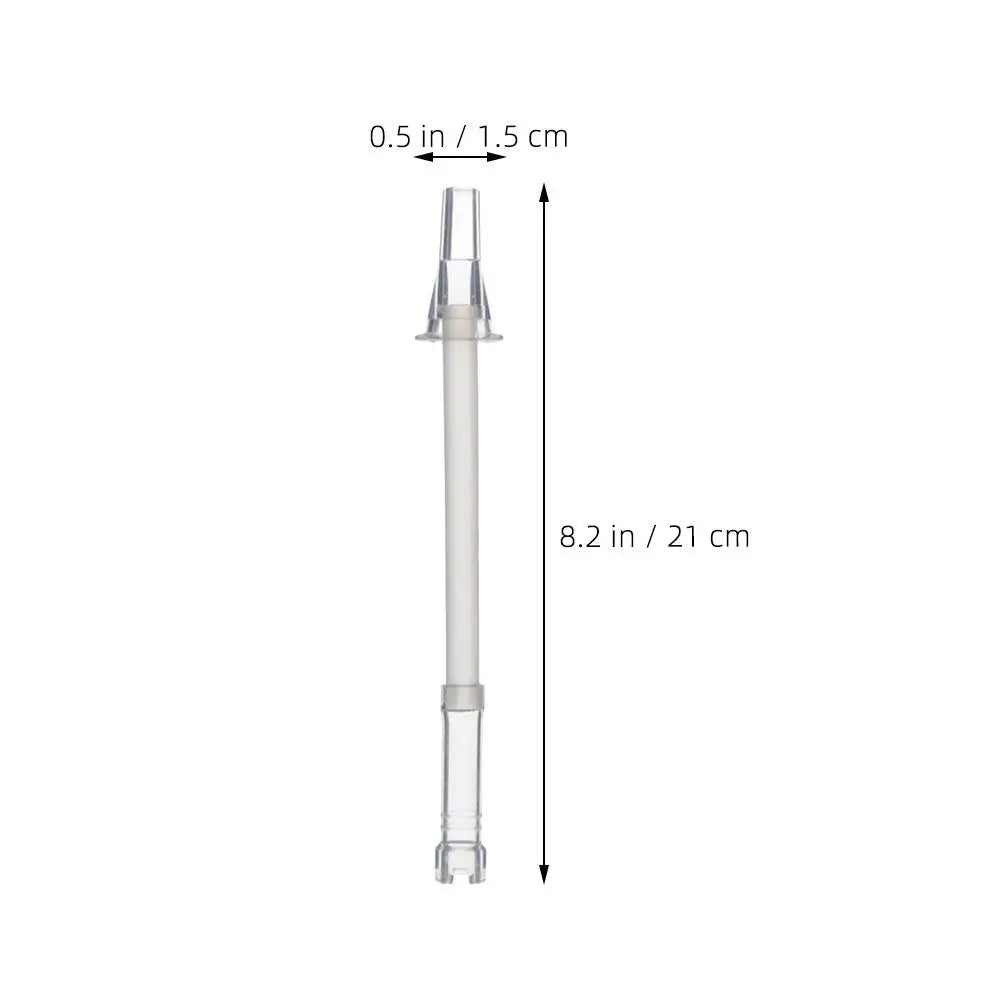 2Pcs Silicone Drinking Straws Reusable Big Belly Bottle Tumbler Straws for Cold Hot Beverages Portable Washable Smoothie Juice Peaceful Pleasures Health and Wellness