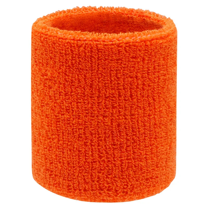 1 pcs Sweat-Absorbing Sports Wrist and Elbow Guard with Towel Wristband - Protector Sweatband Gym Wrist Guard, Fit Up To 100kg Peaceful Pleasures Health and Wellness Orange