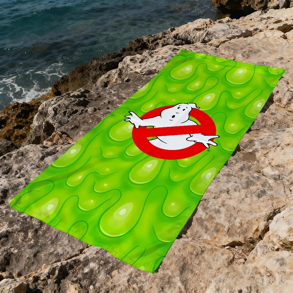 Ghostbusters Anime Quick-Dry Beach Towel | Soft Pool & Travel Quick-Dry Beach Towel Peaceful Pleasures Health and Wellness