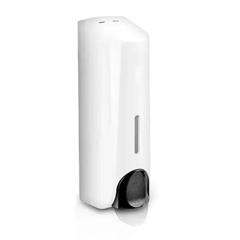 Bathroom Automatic soap dispenser Trio Wall Mounted Shampoo and Conditioner Dispenser, Conditioner Body Wash Dispenser Set Peaceful Pleasures Health and Wellness White one